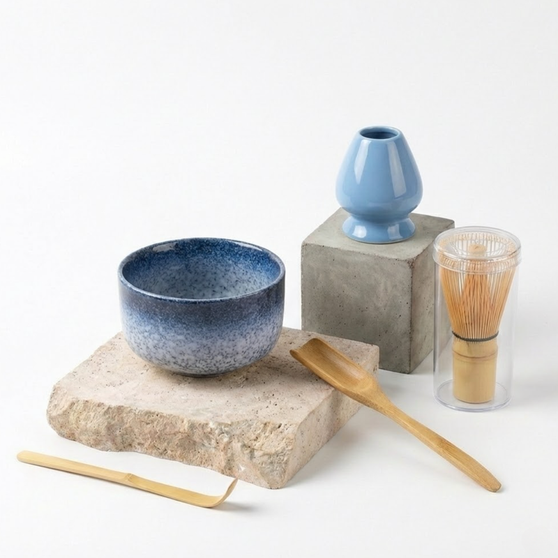 Kit Matcha Japonais 6 Pièces – Coffret Cérémonie Impérial Aoti